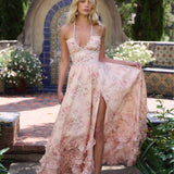 Cosmina – Rochie maxi cu top halter și fustă stratificată