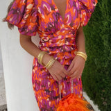 Tora™ - Vestido con mangas plisadas