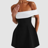 Cerasela – Rochie mini cu fundiță delicată la spate