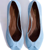 Tiffany Stiletto Blue Porcelain Nubuck Heels