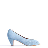 Tiffany Stiletto Blue Porcelain Nubuck Heels