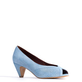 Tiffany Stiletto Blue Porcelain Nubuck Heels
