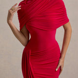 Andrada – Rochie maxi cu mâneci tip pelerină
