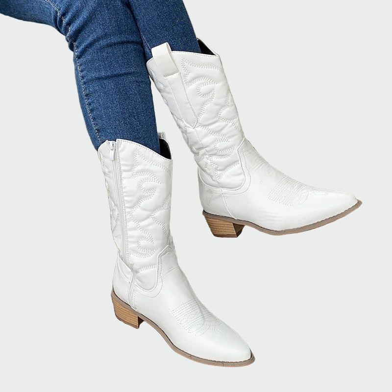 Cveta | Metalized Denim Jeans