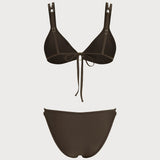 Kavos Trikampio O-Ring Bikini Rinkinys