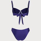Jūrinės širdelės bikini rinkinys su kaklo papuošalu