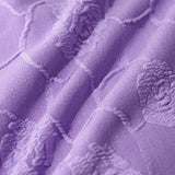 Violetinis Gėlių Raštuotas Bandeau Bikini Komplektas