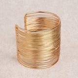 Double Open Bracelet in Gold