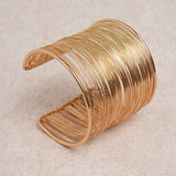 Double Open Bracelet in Gold