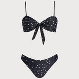 Juodų Taškelių Bikini Rinkiniai