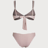 Kavos Plaid O-Ring Bikini Set