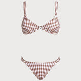 Kavos Plaid O-Ring Bikini Set