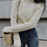 Off White Round Neck Sweater