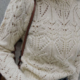 Off White Round Neck Sweater