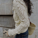 Off White Round Neck Sweater