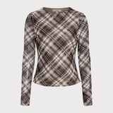 Plaid Permatomas Marškiniai