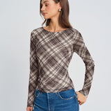Plaid Permatomas Marškiniai