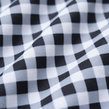 Juodas Plaid Vienos Dalies Maudymosi Kostiumas" can be rewritten as "Juodas Plaid Maudymosi Kostiumas - Vienos Dalies