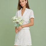 Balta Ruffles A-Line Mini Skirt