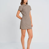 Rudas Plaid A-Line Mini Dress