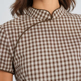 Rudas Plaid A-Line Mini Dress
