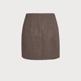 Kavos Plaid A-Line Mini Skirt